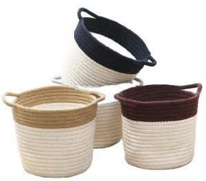 Decorative Cotton Woven Storage Basket