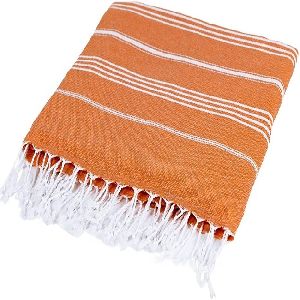 Striped Cotton Kikoy Pareo Yarn Dyed  Beach Towel