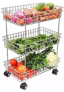 3 Layer Stainless Steel Trolley