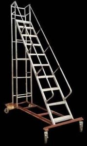 Aluminum Trolley Step Ladder