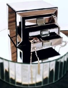 3 Tier Glass Jewelry Box