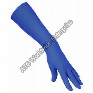 Elbow Length  Nitrile Examination gloves Blue Colour