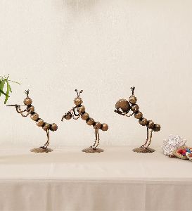 Iron Ant Home Decor Musician Set of 3