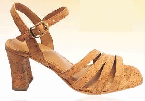 Women Cork Fabric Sandals