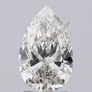 Pear Shape 1.59ct Diamond H VVS2 IGI Certified Lab Grown CVD