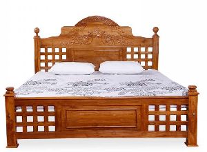 King Size Bed in Teak Wood