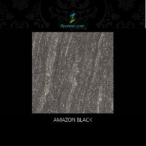 Amazon Dark Series Black Double Charge Vitrified Tiles