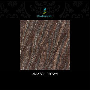 Amazon Dark Series Brown Double Charge Vitrified Tiles