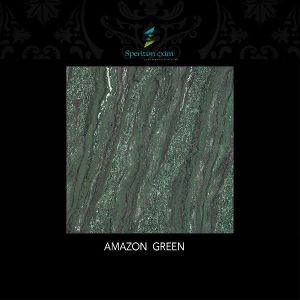 Amazon Dark Series Green Double Charge Vitrified Tiles