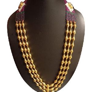 Gold Wax Necklace