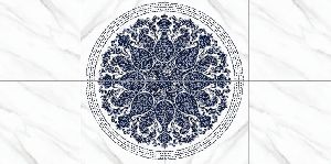 Medallion Blue Porcelain Floor Tiles
