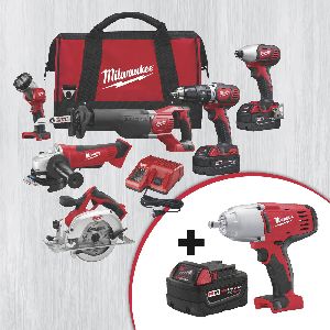 Milwaukee M18 Cordless 6-Tool Combo Set