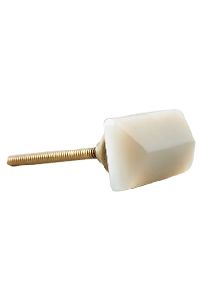 BONE & RESIN DOOR KNOBS WITH BRASS AND MANY DIFFERENT SHAPES