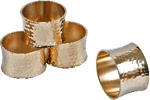 BRASS AND COPPER SIMPLE NAPKIN RINGS USE FOR HOTEL RESTAURANT
