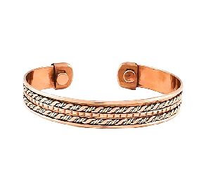 two magnets brass silver pure copper bracelet