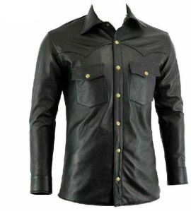 M2 Mens Leather Shirt