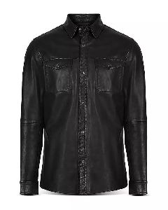 M4 Mens Leather Shirt