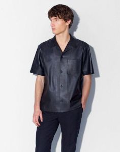 M6 Mens Leather Shirt