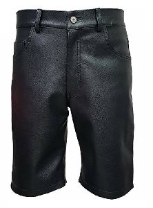 M6 Mens Leather Shorts