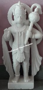 Hanuman White Statue