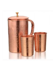 Copper Jug With Glasses