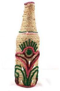 Jute Handmade Bottle Flower Vase