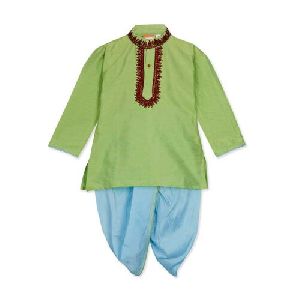 Boys Embroidered Kurta Dhoti Set