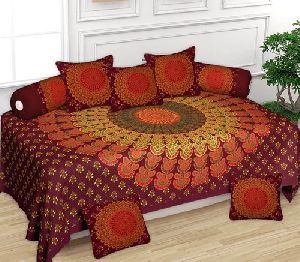 Badmeri Diwan Bed Sheet Set