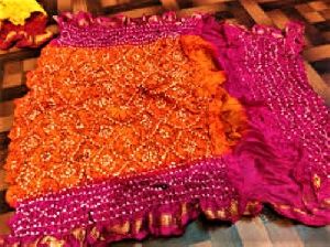 Cotton Bandhej Sarees