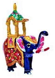 Fiber Printed Elephant Statues