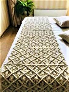 Macrame Cotton Bed Runner