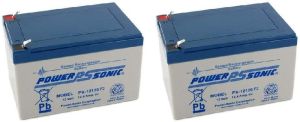 2 pack power sonic 12ah sealed lead acid rechargeable battery