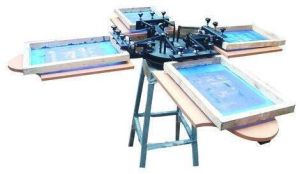 4 Color 4 Station Screen Printing Machine