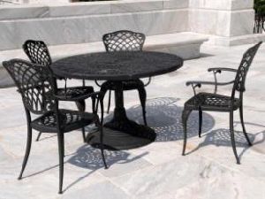 Cast Iron Dining Table Set
