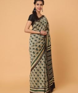 Hand Block Printed Saree