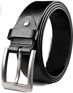 black leather belt