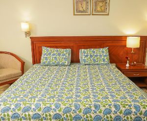 Lotus Blue Bedsheet Set