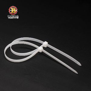 disposable white nylon self locking cable ties