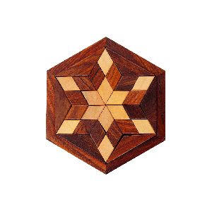 Wooden Hexagon Puzzle Game