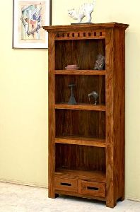 Wooden Bookshelf With 2 Drawer