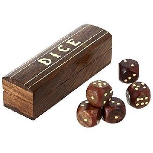 Wooden Dice Box Set