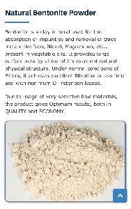 Calcium Bentonite Powder