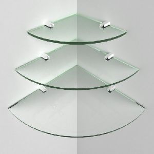 glass corner shelf