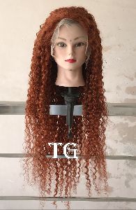 Indian Temple Deep Curly Frontal Human Hair Wig