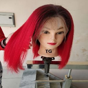 Raw Brazilian Wholesale Top Quality Red Straight Hair Wig