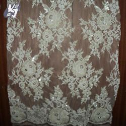 Beaded French Lace Fabric