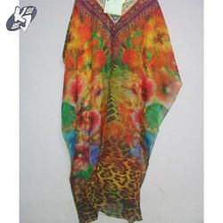 Printed Chiffon Kaftan