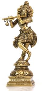 Brass Krishna Statue