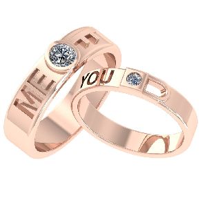 Lock Diamond Ring Rose Gold