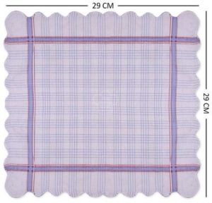 Ladies Check Pattern Cotton Handkerchief